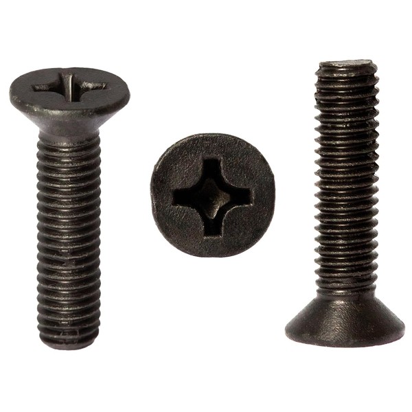 M6 (M6 x 16mm) Black Zinc Flake Phillips Countersunk Machine