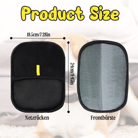 QIMMU Fell Magnet Handschuh,Katzenhandschuh,Fellhandschuhe Katze,Katzen Handschuhe Fellpflege,Katzenhaarentferner Handschuh,Pet Hair Remover Glove für Hund und Katze