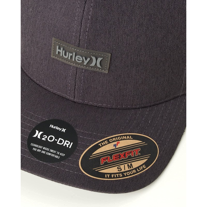 Hurley Men's M H2O Dri Round Hat, Black, Small-Medium