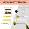 Reptile Growth Reptile Terrarium,10 Gallon Reptile Tank 20" x 10"x