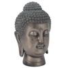 Resin Buddha Head Statue Figurine Ornament Buddhist Supplies Home Tabletop