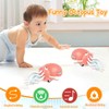 Electric Dancing Octopus Toy, Crawling Squid Tummy Time Toy with