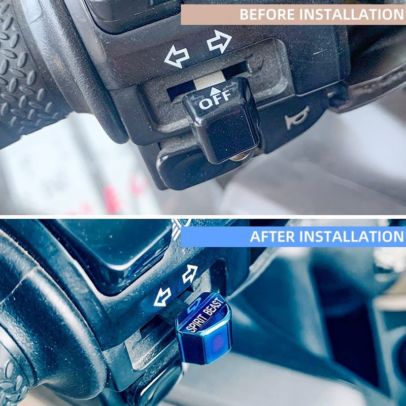 SPIRIT BEAST Motorcycle Motorcycle Turn Signal Switch Button Cap Cover