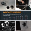 Rustark 100Pcs M5 Rivet Nuts Carbon Steel Black Zinc Plated