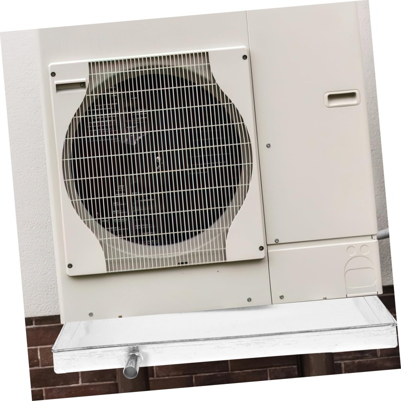 ORFOFE Air Conditioner Drain Pan 15.74In Galvanized Iron Drip Tray