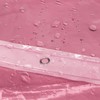 Barossa Design Clear Pink Stall Shower Curtain Liner with 3