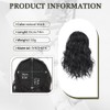 RPAEOY 35 cm Women's Wavy Hair Wig Drawstring Wave Short