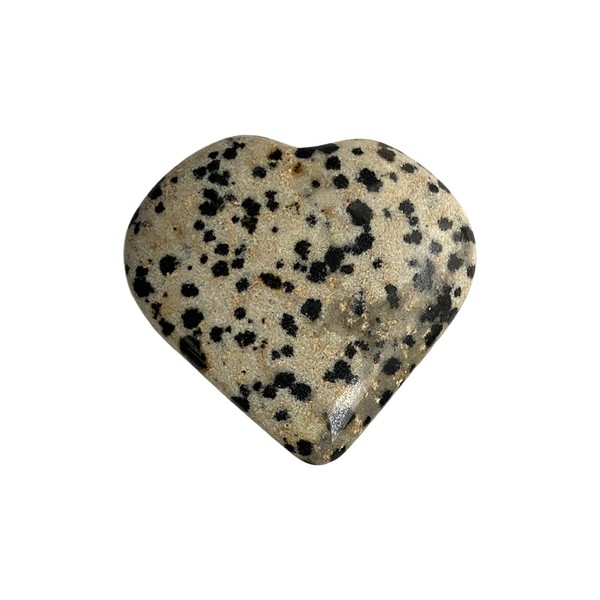 VIE Mini Crystal Heart, 2-3cm, Dalmatian Jasper