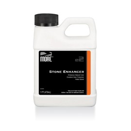 MORE Stone Enhancer & Sealer | 2-in-1 Formula for Indoor & Outdoor | Water-Based, Color Enhancing, Stain Protection for Marble, Granite, Limestone, Travertine & Natural Stone | No Gloss Finish [16 oz]