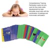 50pcs Amblyopia Training Card Waterproof 0.7mm Hole 4 Holes Strabismus