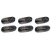 RZG 6x Clear Lens Side Marker Amber LED Indicator Reflector