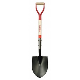 Shovel, D-Grip, Wood, Round, Steel
