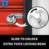 DZSEE Heavy Duty Disc Padlock for Storage Unit, Waterproof Stainless