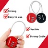 AZK Combination Padlock [Pack of 2 RED, Black], Small Keyless