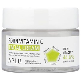 APLB - PDRN Crema Facial Vitamina C | PDRN VITA CEN™ 44.6% 1.86 FL.OZ/Cuidado de la piel coreano, Cuidado de arrugas, cuidado de la elasticidad, hidratar, revitalizar para una textura suave, 55ml
