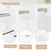 AmazerBath No Hook Shower Curtain and Liner Set, Shower Curtain