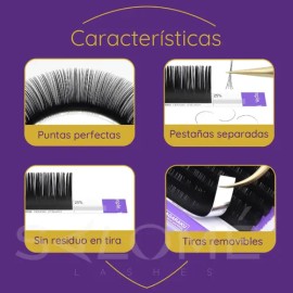 Blister Pestañas Nagaraku Aplicacion Mink 1x1 1pz Una Medida                                                                                          