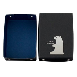 TAKEMEKI Sobokusu Mini (Black x Navy) Size 2.8 x 3.9 x 1.2 inches (72 x 100 x 30 mm), Tool Box, Storage, Interior Decoration, Mini Size, Small Item, Original Product, Made of Paper