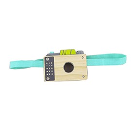 Replacement Wooden Pretend Camera with Cloth Strap for Fisher-Price Click Away Camera Set - GMN40