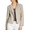 Caspar BZR004 Short Women's Linen Summer Blazer, beige