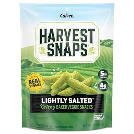 Harvest Snaps Veggie Chips (Green Pea Snack Crisps Lightly Salted, 3.3 oz) | Powered by Plant Protein, Gluten Free, Non-GMO Baked Vegetable Crisps | Made in USA (4 Pack)