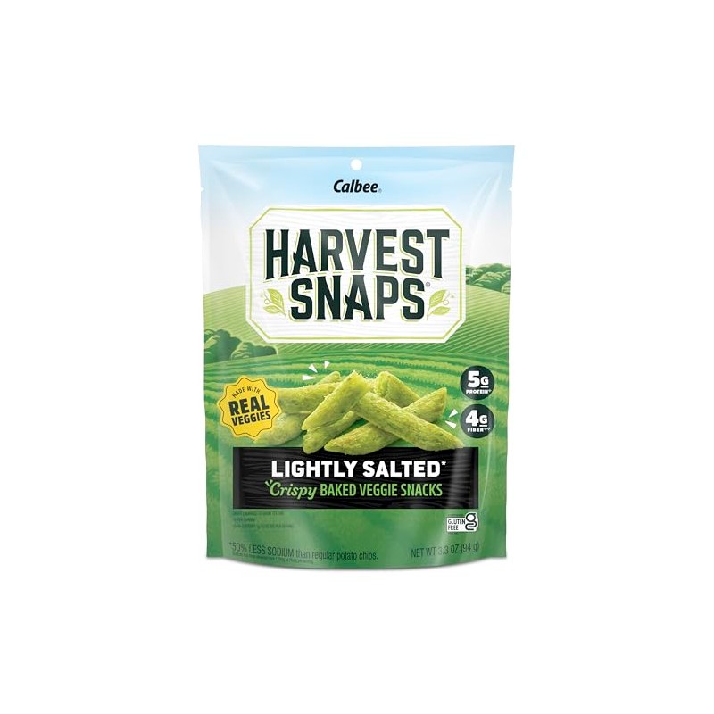 Harvest Snaps Veggie Chips (Green Pea Snack Crisps Lightly Salted,