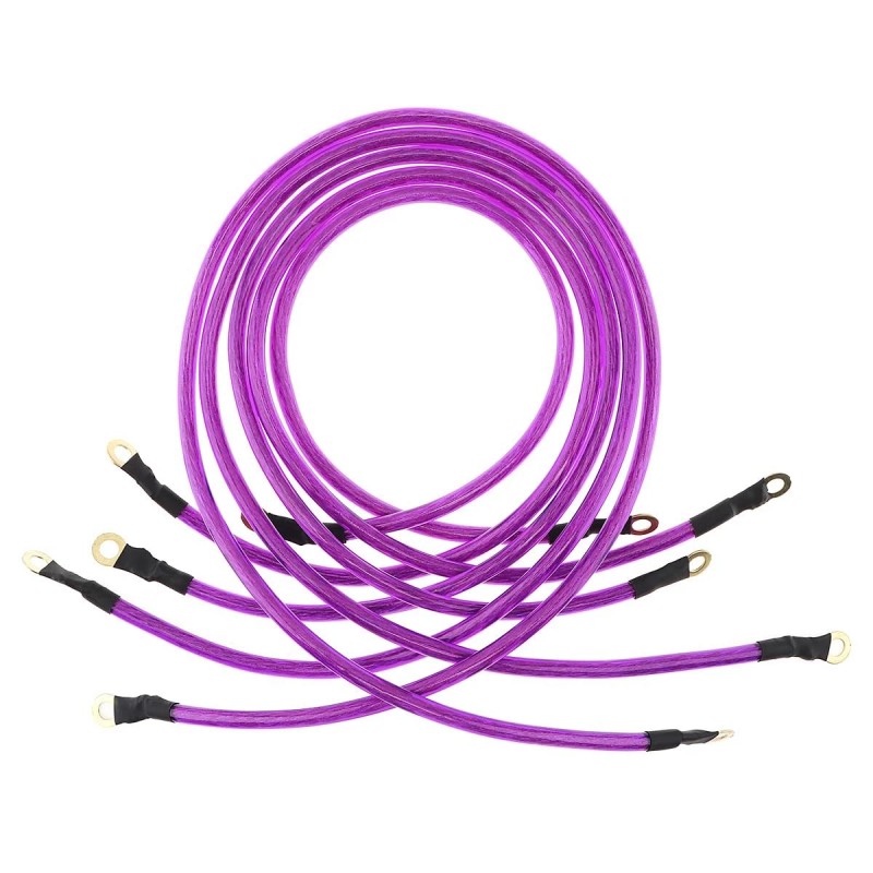 Drisentri 5 Point Car Universal Earth Ground Cables Grounding Wire