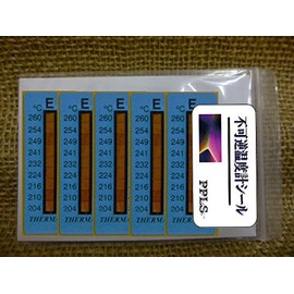 484 PPLS 不可逆温度計 シール 8段階 204-260℃ 5枚 1シート