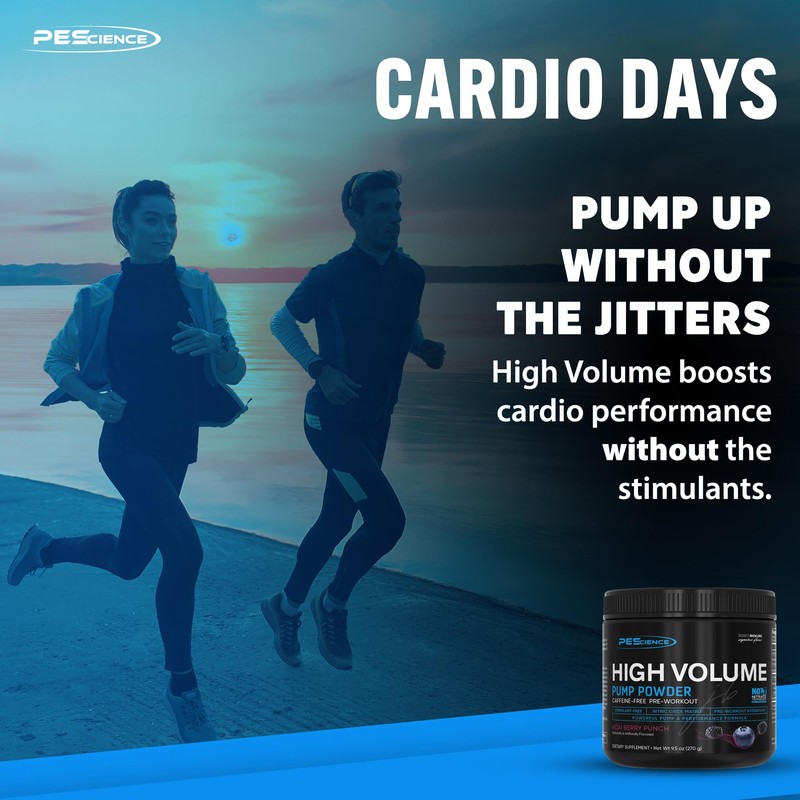 PEScience High Volume Stim-Free Pre Workout, Nitric Oxide Booster with