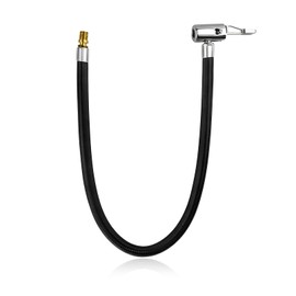 JUSTTOP Flexible Tire Valve Extension Adapter, 16" Inflator Hose Chuck Adapter for Quick Inflation, Brass Locking Air Chuck High-Pressure Extension Tube for Car Motorcycle Bike