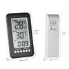 Geevorks Indoor Outdoor Wireless Thermometer 2 in 1 Clock Thermometer