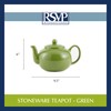 RSVP International Stoneware Teapot Collection, Microwave and Dishwasher Safe, 42