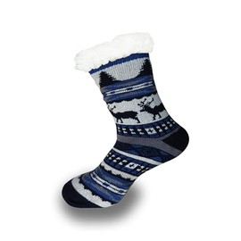 MRCC 1 pair of men's socks, Christmas socks, cuddly socks, hut socks, stopper socks, winter socks, socks 1291, 1 pair colour2 1291