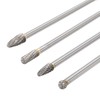 4pcs 6mm Tungsten Steel Carbide Rotary Burr Set Fits Rotary