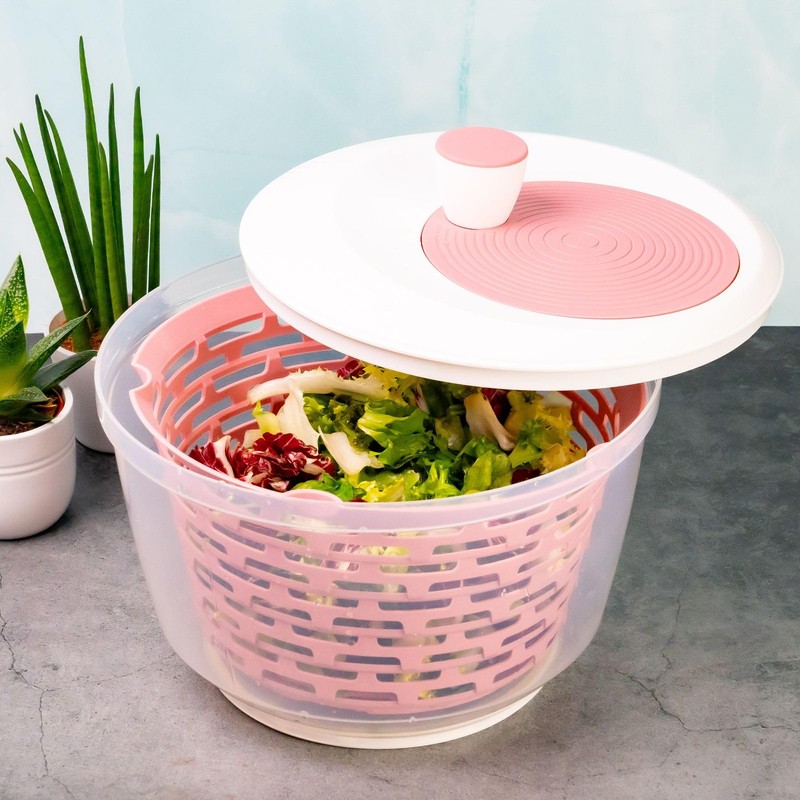 Westmark Salatschleuder – Fassungsvermögen: 4,4 Liter, ø 23,5 cm, Kunststoff,