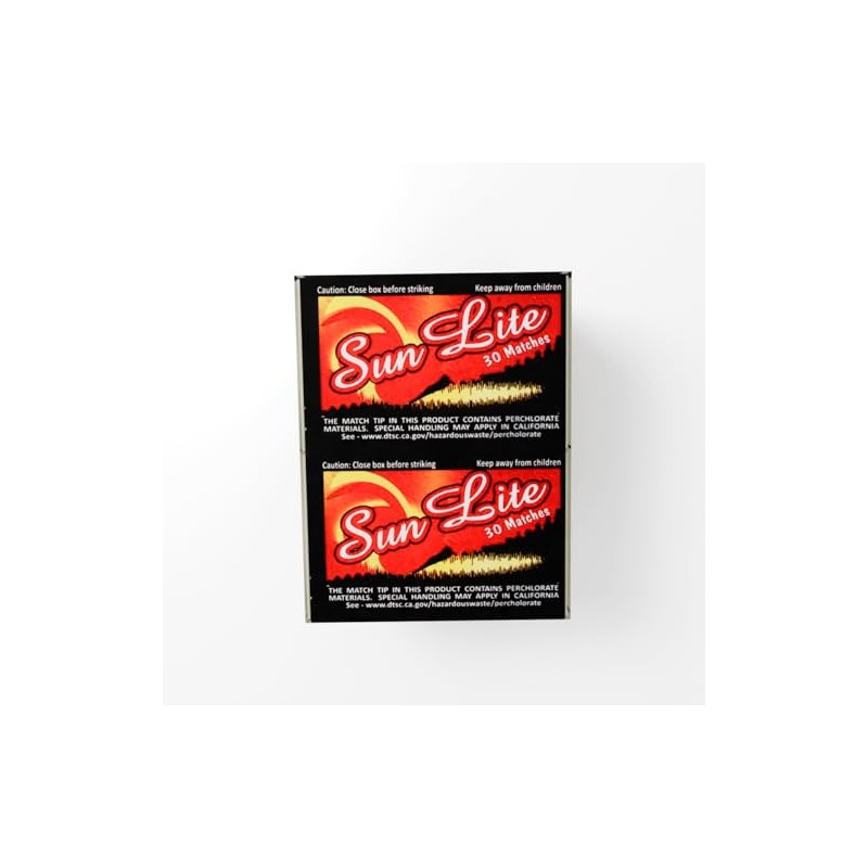 Sunlite Strike on Box Matches 10 Pack | 30 Count