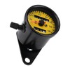 60mm Motorcycle Odometer Speedometer Gauge with Indicator Black
