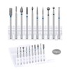Pack of 10 Professional Diamond Bits for Nail Cutter, Abrasive