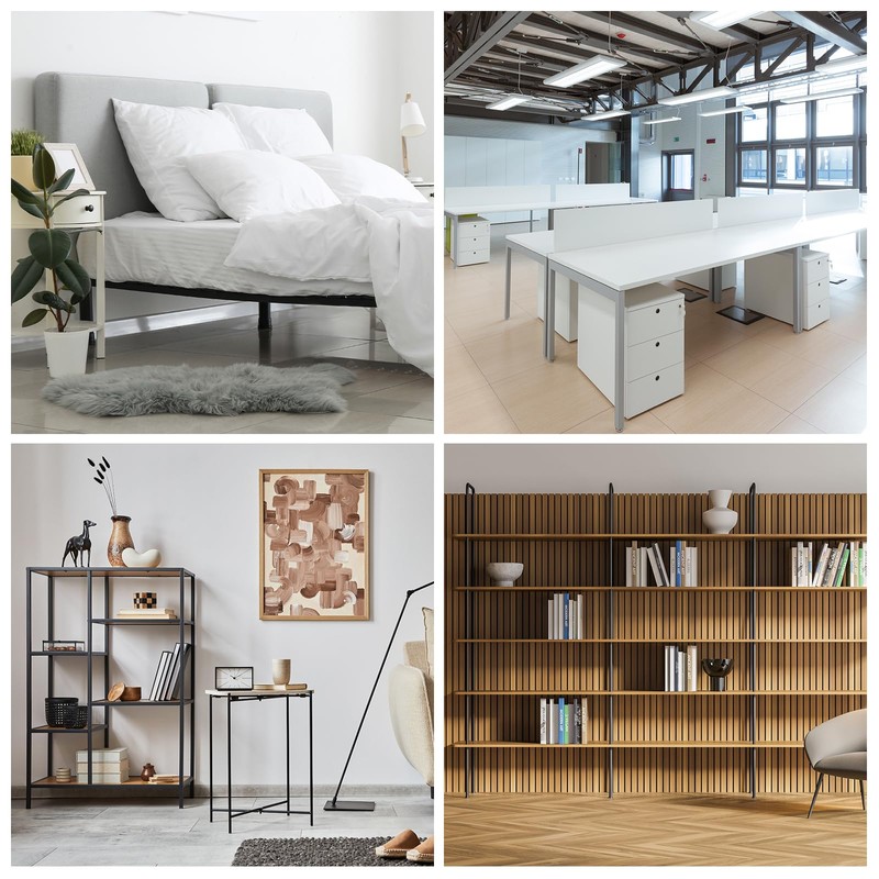 sourcing map 6Pcs PVC Square Chair Leg Caps, 60mm x