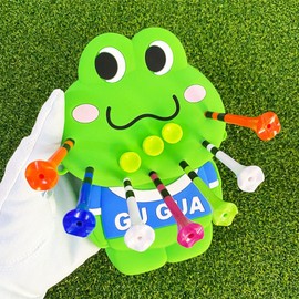 Golf Tee Bag - Frog Golf Tee Holder Storage - Cute Organizer Pouch Ball Storage Holder for Women Golfers Training Practice Golfing Accessories