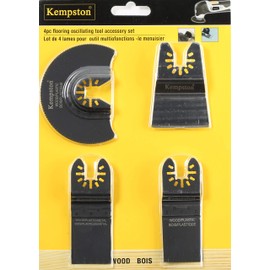 Kempston 88120 4 Piece Flooring Oscillating Tool Accessory Set