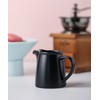RockTrend Black Mini Simple Ceramic Coffee Milk Creamer Pitcher with