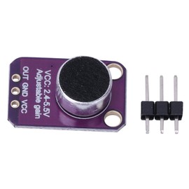 2.4V to 5.5V Microphone Amplifier Module, MAX4466 Excellent Power Supply Noise Cancelling Microphone Preamp Sound Sensor
