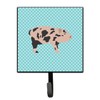 Caroline's Treasures BB8109SH4 Mini Miniature Pig Blue Check Leash or