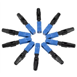 SC/UPC Fibra óptica Conector Rápido Conector Rápido Monomodo FTTH Fibra Utilizada para Telecomunicaciones y Fibra Unicom Adopción de Férula de Cerámica Tricíclica de Nivel A - Pérdida de Inserción b
