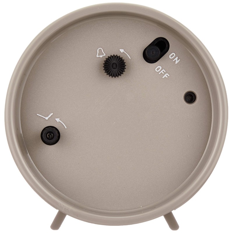 TWEMCO(トゥエンコ) 置き時計 パタパタクロック アラームクロック グレー AP-28 GREY