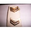 ROTC Sergeant RANK DRESS GOLD PIN ONE PAIR ARMY AND