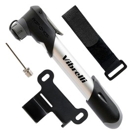 Vibrelli Air Master Mini Bike Pump - 120 Psi - Presta & Schrader Valve Compatible