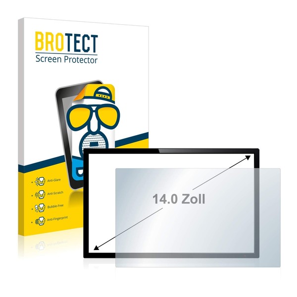 BROTECT 14 Inch Anti-Glare Screen Protector for Touch Panel PCs