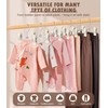 DOIOWN 10 Pack Baby Pants Hangers with Clips, Toddler Non-Slip
